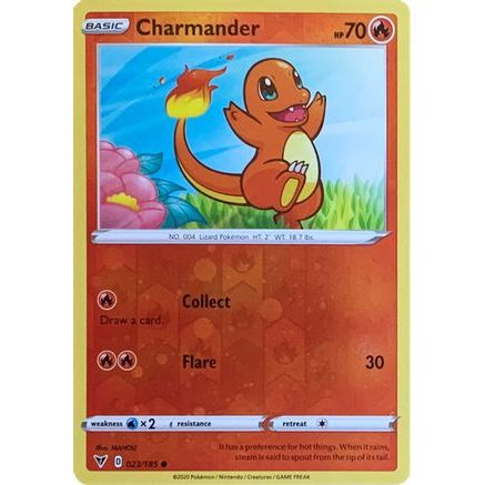 Charmander - 023/185 (Reverse Cosmos Holo) 23 - Miscellaneous Cards & Products Reverse Holofoil