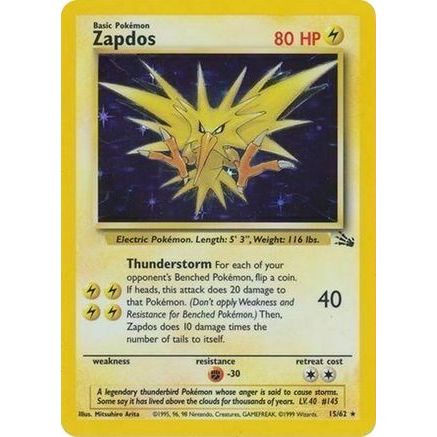 Zapdos - 15/62 (Cosmos Holo) 15 - Miscellaneous Cards & Products Holofoil