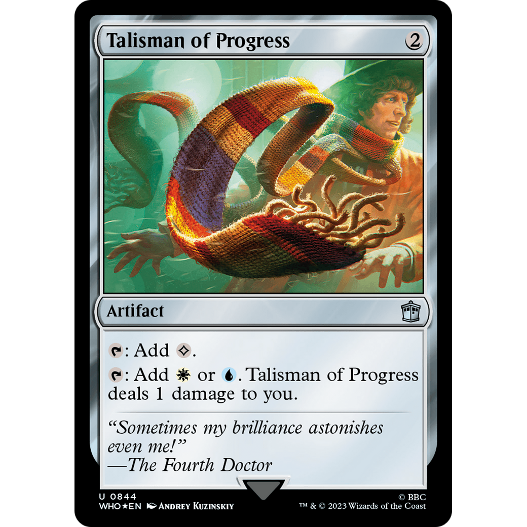 Talisman of Progress (Surge Foil) (WHO-844) - Doctor Who Foil