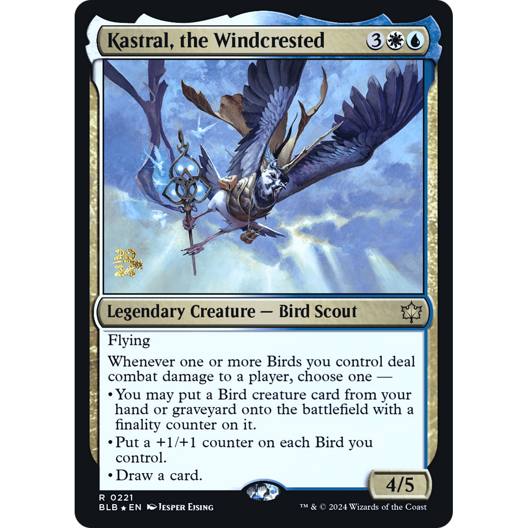 Kastral, the Windcrested (PRE-221S) - Bloomburrow Promos Foil