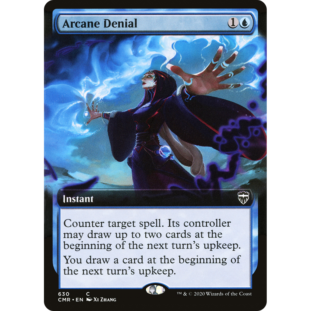 Arcane Denial (Extended Art) (CMR-630) - Commander Legends: (Extended Art) Foil