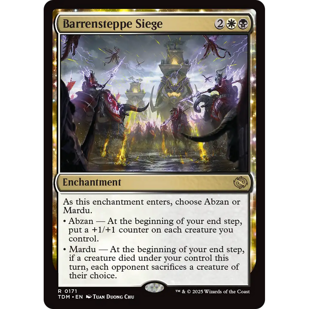 Barrensteppe Siege (TDM-171) - Tarkir: Dragonstorm: (enchantment) Foil