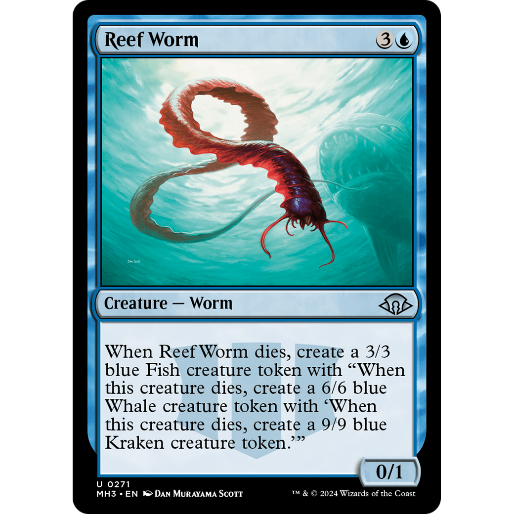 Reef Worm (MH3-271) - Modern Horizons 3 Foil