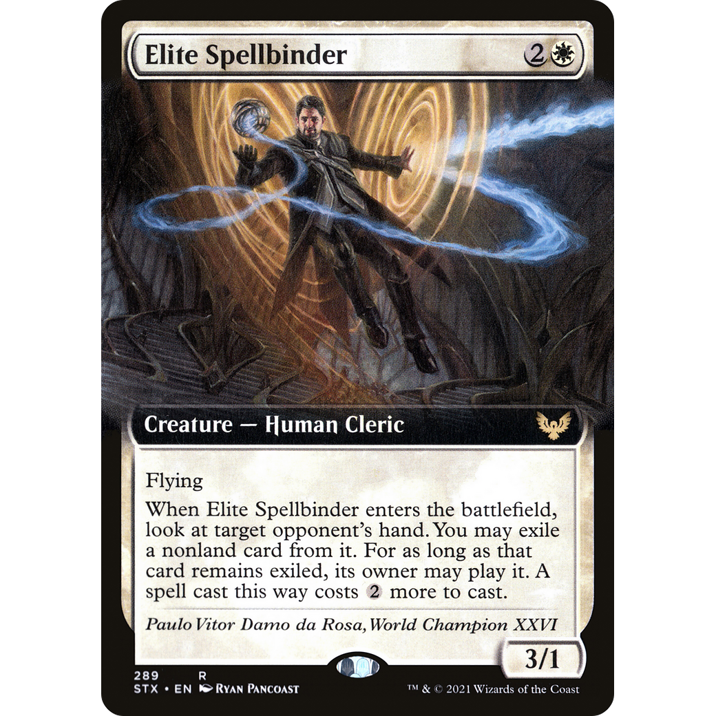 Elite Spellbinder (Extended Art) (STX-289) - Strixhaven: School of Mages: (Extended Art) Foil
