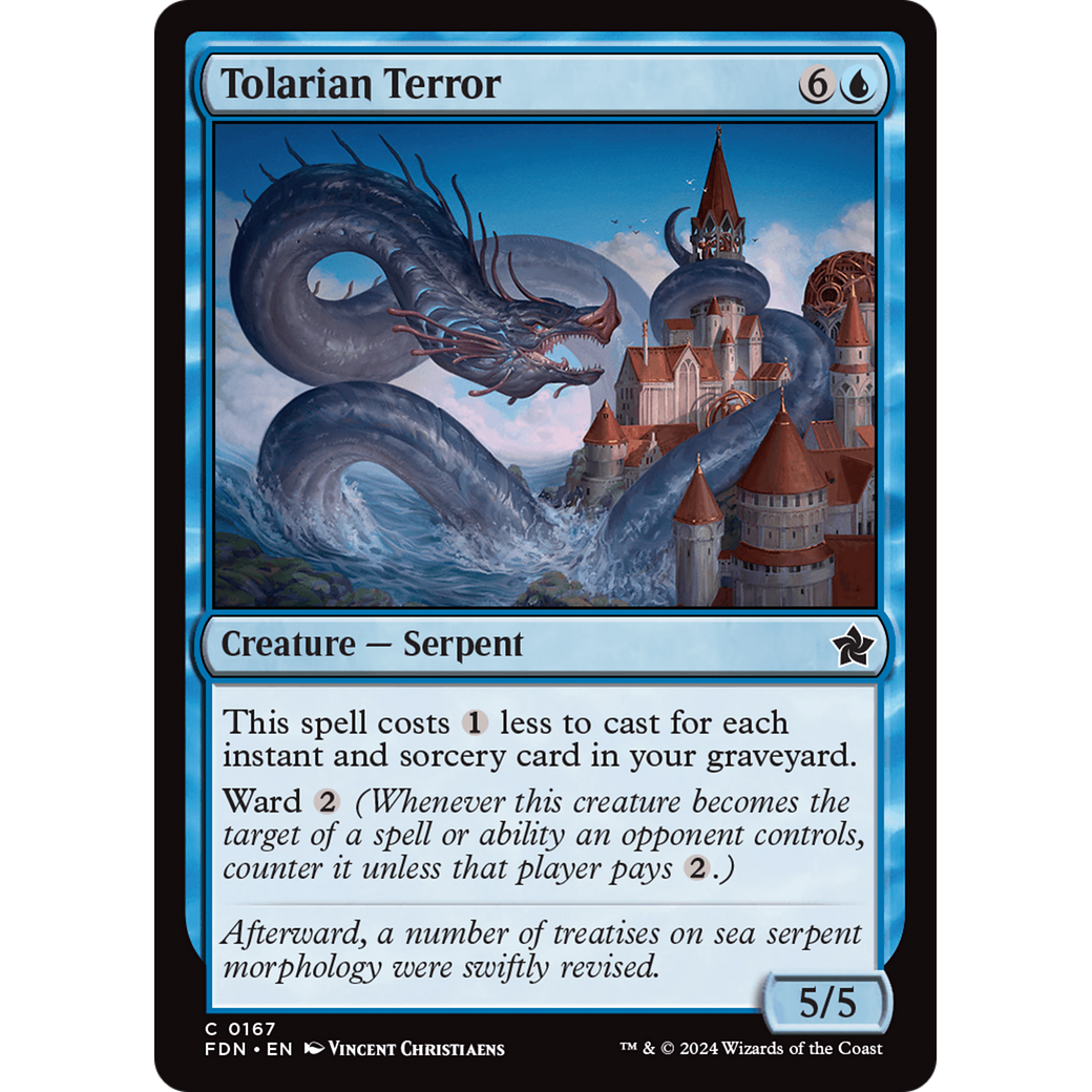 Tolarian Terror (FDN-167) - Foundations Foil