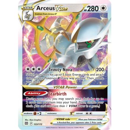 Arceus VSTAR 123/172 - SWSH09 Brilliant Stars Holofoil