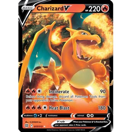Charizard V 17/172 - SWSH09 Brilliant Stars Holofoil