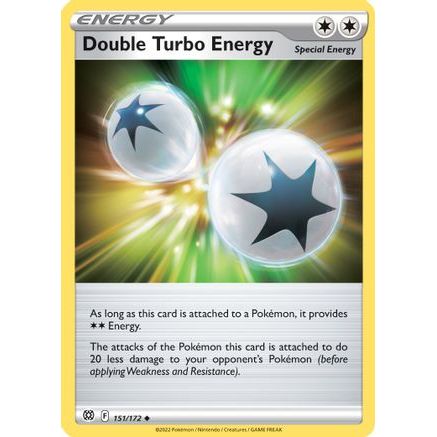 Double Turbo Energy 151/172 - SWSH09 Brilliant Stars Reverse Holofoil