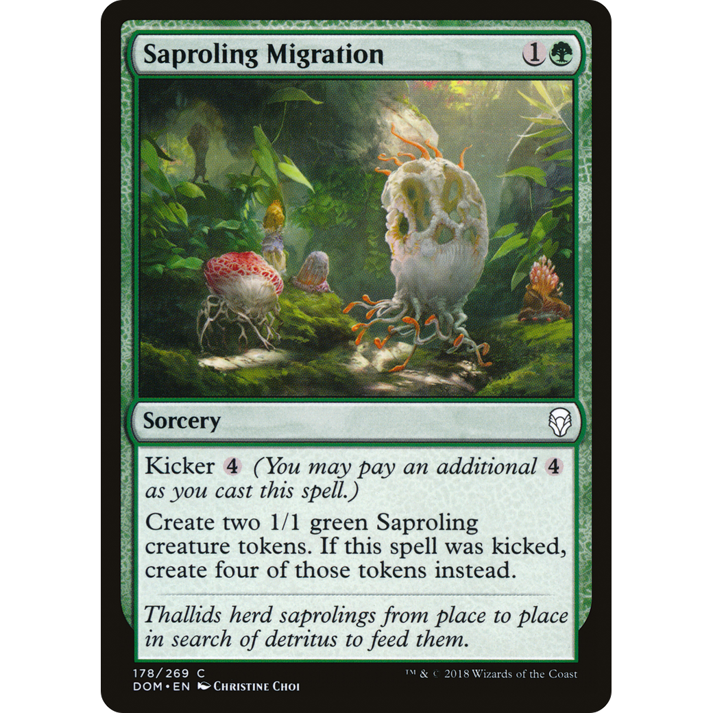 Saproling Migration (DOM-178) - Dominaria Foil