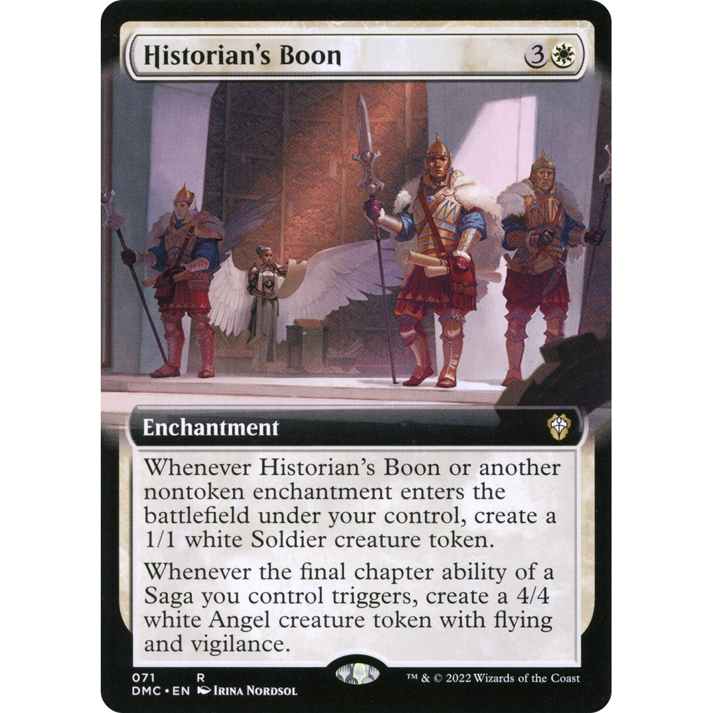 Historian's Boon (Extended Art) (DMC-071) - Dominaria United Commander: (Extended Art) Foil