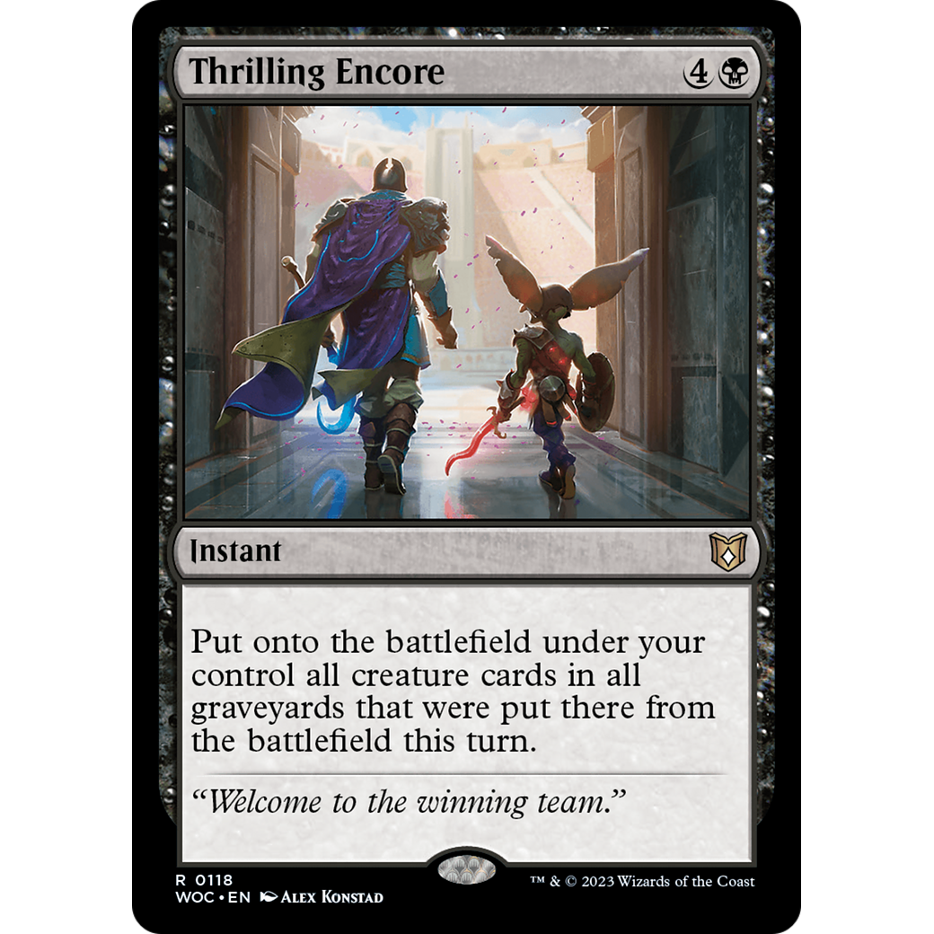 Thrilling Encore (WOC-118) - Wilds of Eldraine Commander