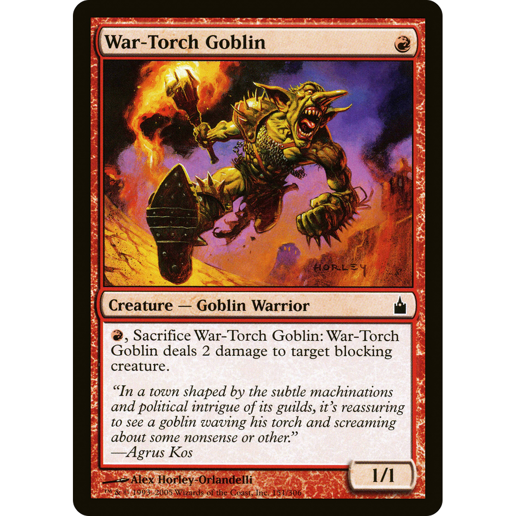 War-Torch Goblin (RAV-151) - Ravnica: City of Guilds Foil