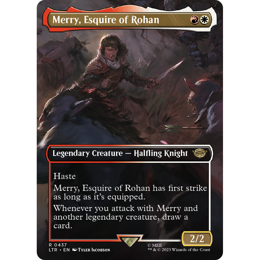 Merry, Esquire of Rohan (LTR-437) - The Lord of the Rings: Tales of Middle-earth (Borderless) Foil