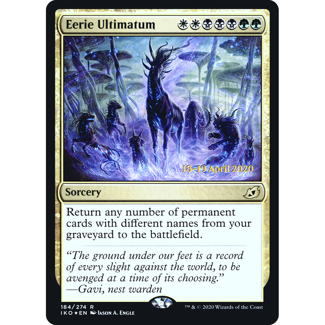 Eerie Ultimatum (PRE-184) - Ikoria: Lair of Behemoths Promos Foil