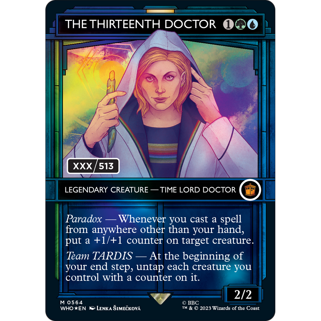 The Thirteenth Doctor (Serial Numbered) (WHO-564) - Doctor Who: (Showcase) (Borderless) Foil