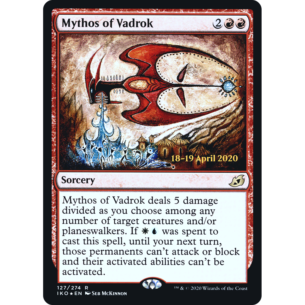 Mythos of Vadrok (PRE-127) - Ikoria: Lair of Behemoths Promos Foil