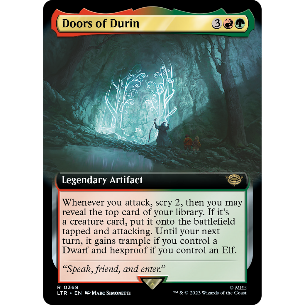 Doors of Durin (LTR-368) - The Lord of the Rings: Tales of Middle-earth: (Extended Art) Foil