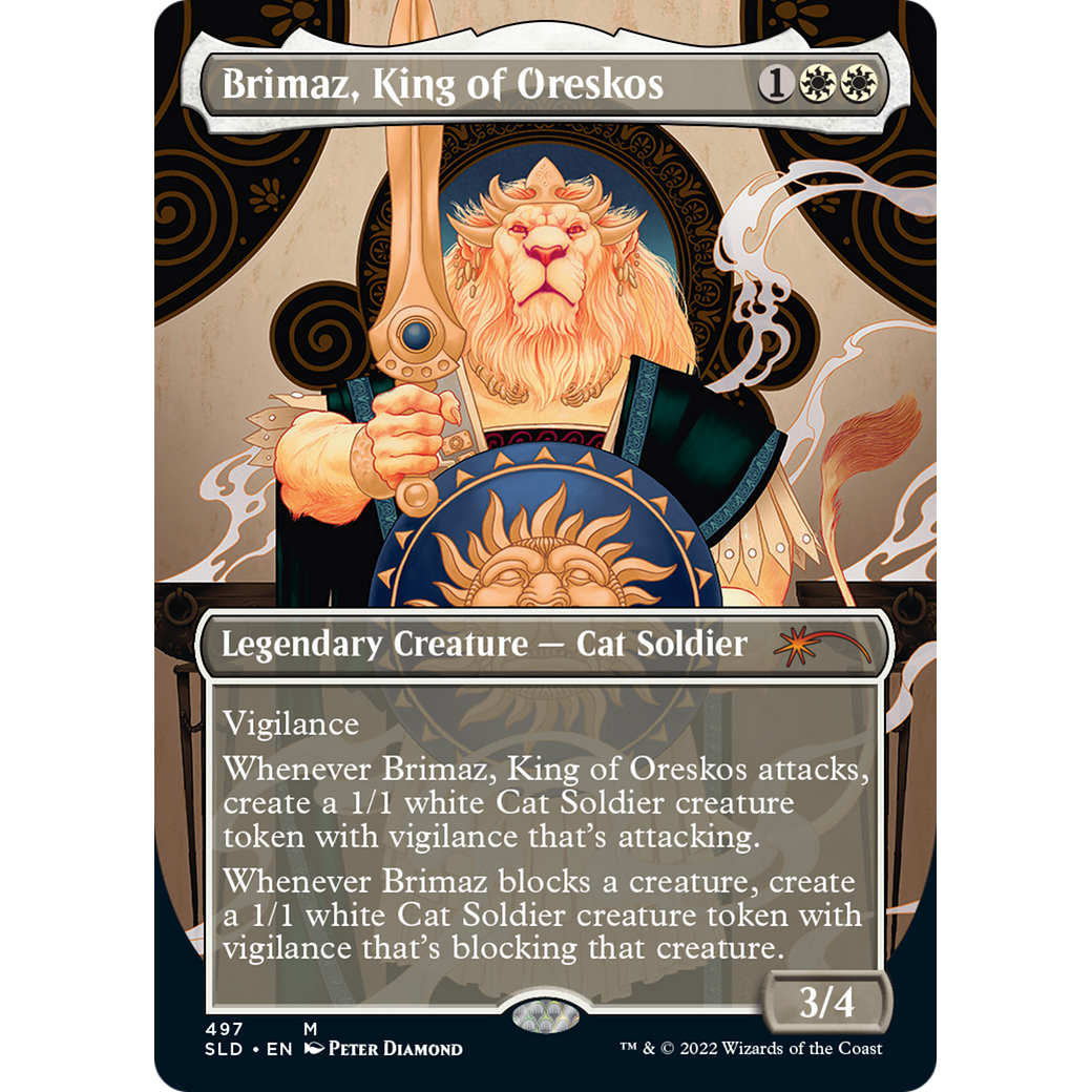 Brimaz, King of Oreskos (SLD-497) - Secret Lair Drop (Borderless) Foil