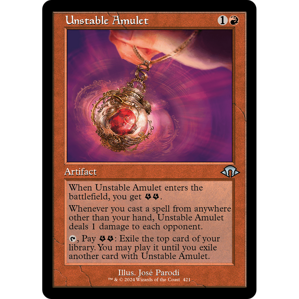 Unstable Amulet (MH3-421) - Modern Horizons 3 Foil
