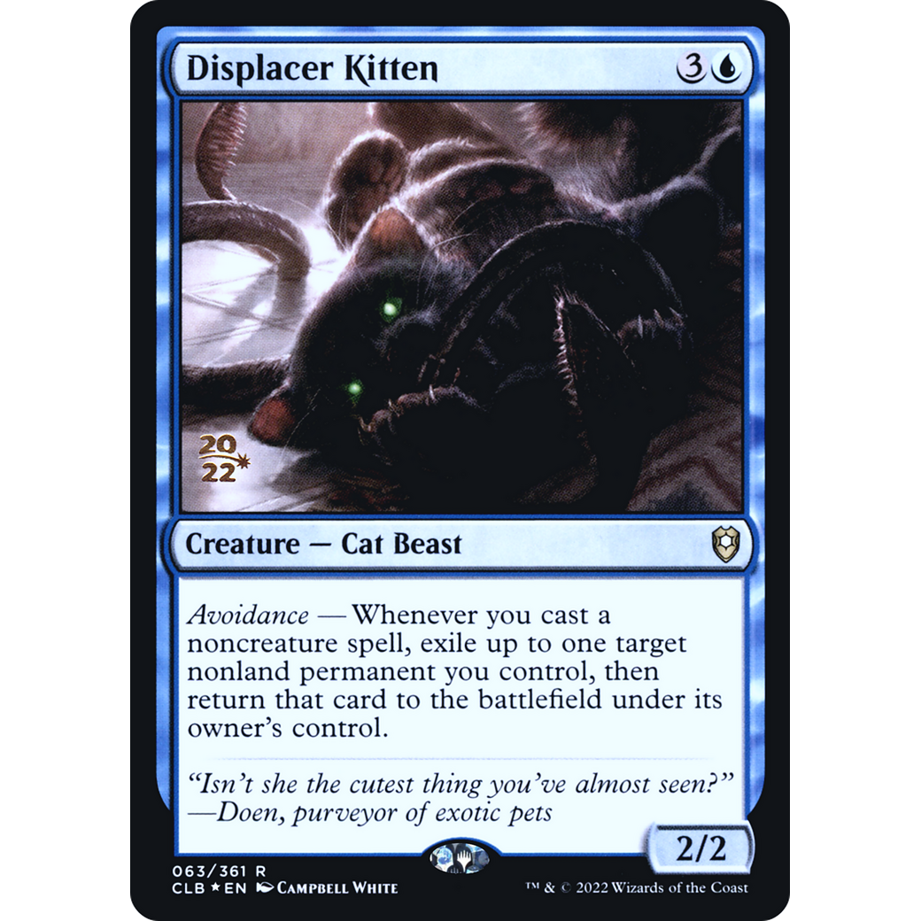 Displacer Kitten (PRE-63S) - Battle for Baldur's Gate Promos Foil