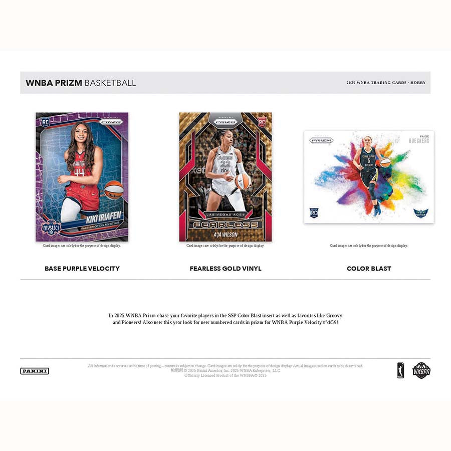 2025 Panini Prizm WNBA Basketball Hobby Box