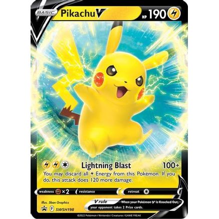 Pikachu V - SWSH198 SWSH198/307 - SWSH Sword & Shield Promo Cards Holofoil