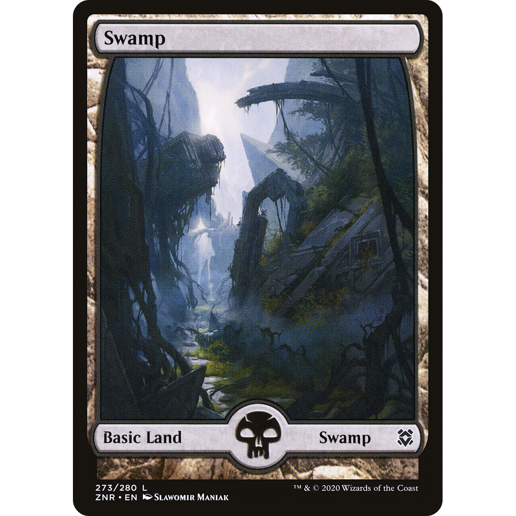 Swamp (273) - Full Art (ZNR-273) - Zendikar Rising: (Full Art) Foil