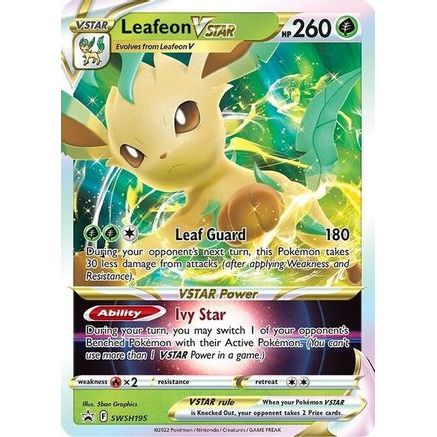 Leafeon VSTAR - SWSH195 SWSH195/307 - SWSH Sword & Shield Promo Cards Holofoil