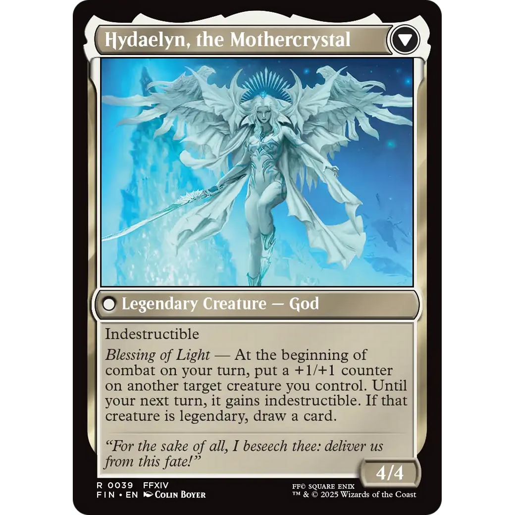 Venat, Heart of Hydaelyn // Hydaelyn, the Mothercrystal (FIN-039) - FINAL FANTASY Foil