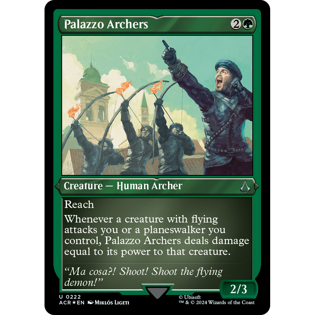Palazzo Archers (ACR-222) - Assassin's Creed Etched Foil