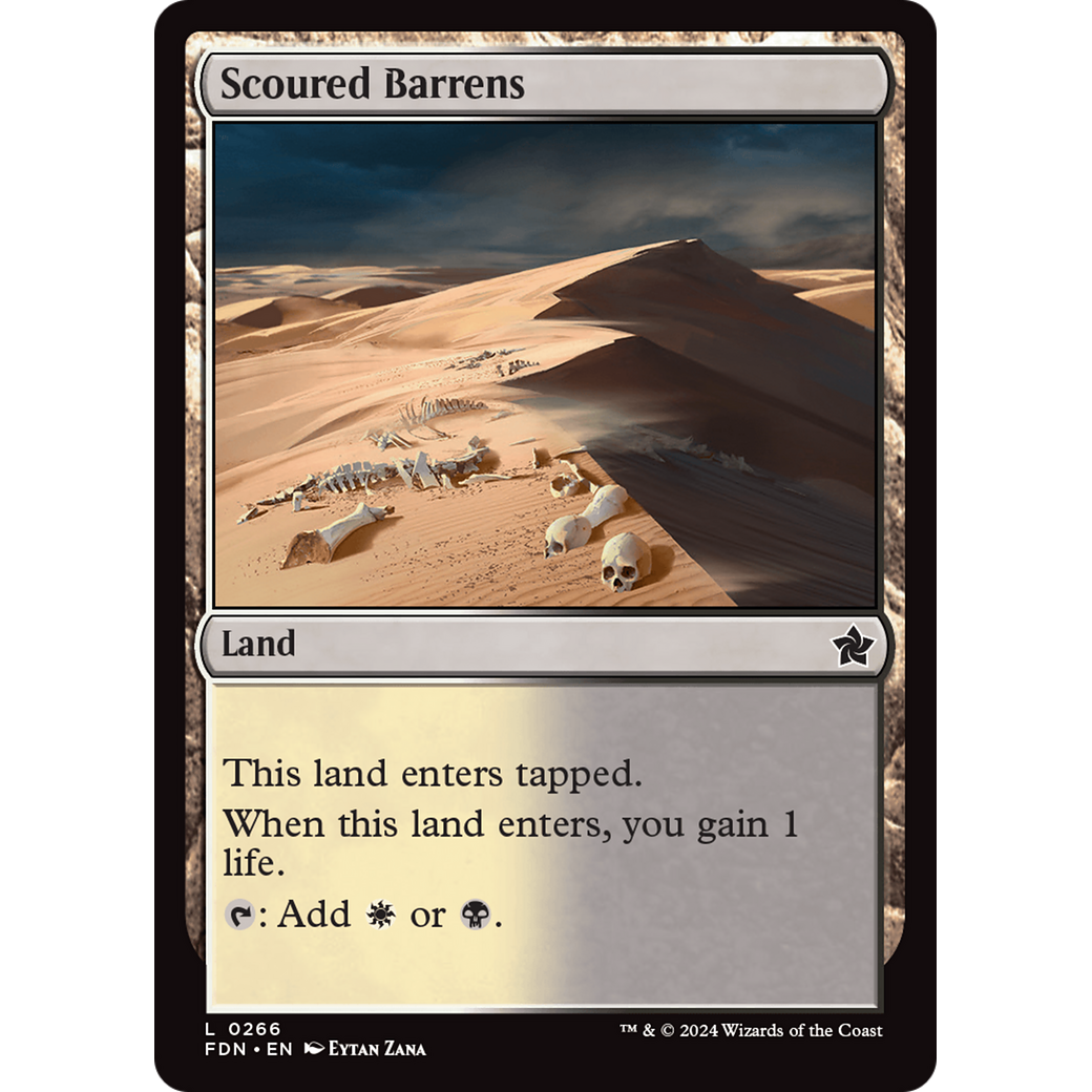 Scoured Barrens (FDN-266) - Foundations Foil