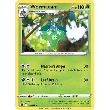 Wormadam (10) 10/172 - SWSH09 Brilliant Stars Reverse Holofoil