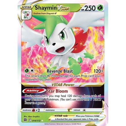 Shaymin VSTAR 14/172 - SWSH09 Brilliant Stars Holofoil