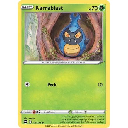 Karrablast 15/172 - SWSH09 Brilliant Stars Reverse Holofoil