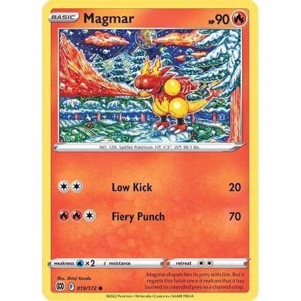 Magmar 19/172 - SWSH09 Brilliant Stars Reverse Holofoil