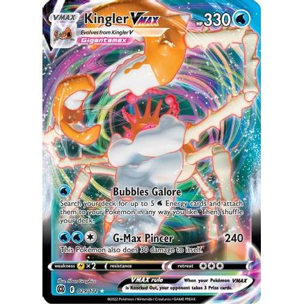 Kingler VMAX 29/172 - SWSH09 Brilliant Stars Holofoil
