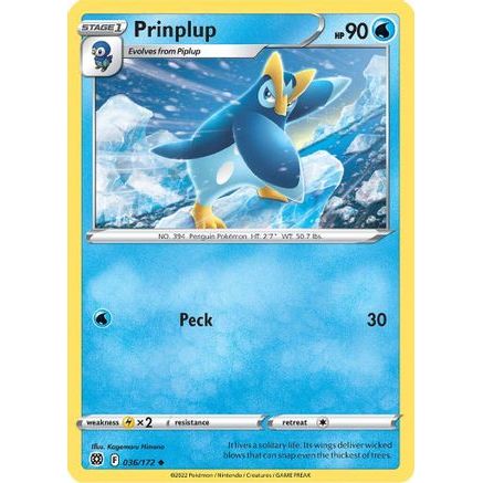 Prinplup 36/172 - SWSH09 Brilliant Stars Reverse Holofoil
