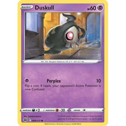 Duskull 60/172 - SWSH09 Brilliant Stars Reverse Holofoil