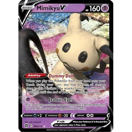 Mimikyu V 68/172 - SWSH09 Brilliant Stars Holofoil