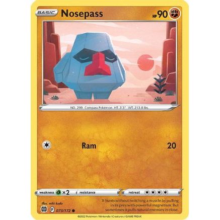 Nosepass 73/172 - SWSH09 Brilliant Stars