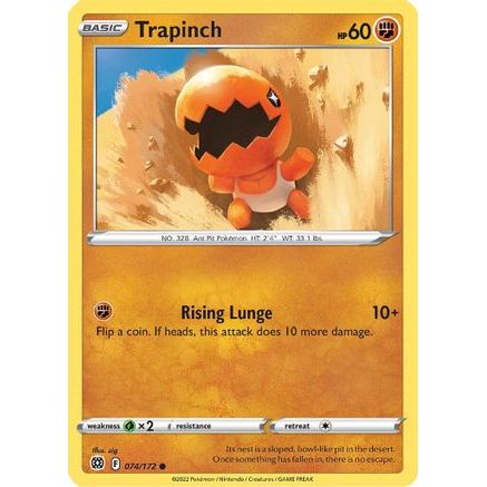 Trapinch 74/172 - SWSH09 Brilliant Stars Reverse Holofoil