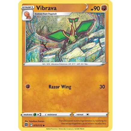 Vibrava 75/172 - SWSH09 Brilliant Stars Reverse Holofoil