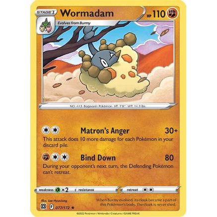 Wormadam (77) 77/172 - SWSH09 Brilliant Stars Reverse Holofoil