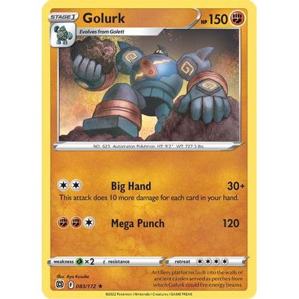 Golurk 83/172 - SWSH09 Brilliant Stars Reverse Holofoil