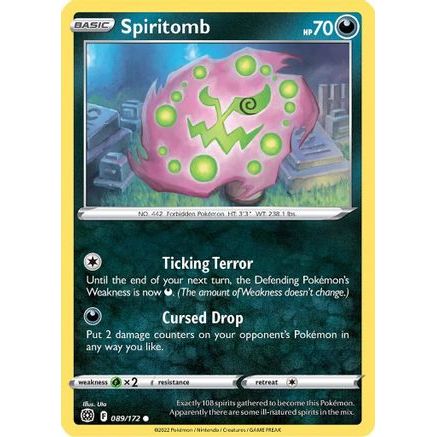 Spiritomb 89/172 - SWSH09 Brilliant Stars Reverse Holofoil