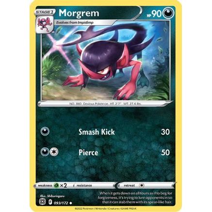 Morgrem 93/172 - SWSH09 Brilliant Stars Reverse Holofoil