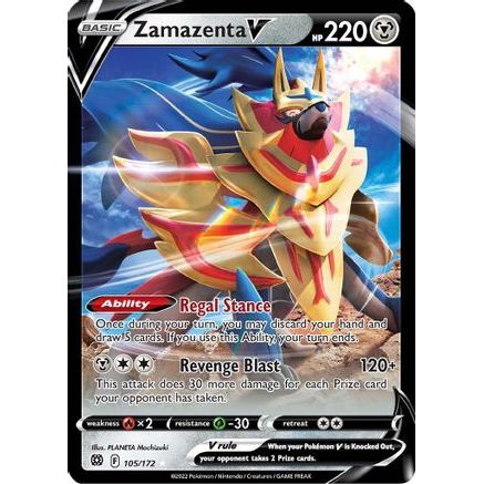 Zamazenta V 105/172 - SWSH09 Brilliant Stars Holofoil