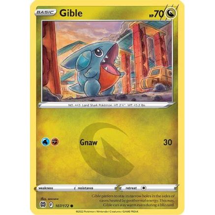 Gible 107/172 - SWSH09 Brilliant Stars