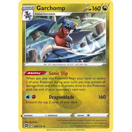 Garchomp 109/172 - SWSH09 Brilliant Stars Reverse Holofoil
