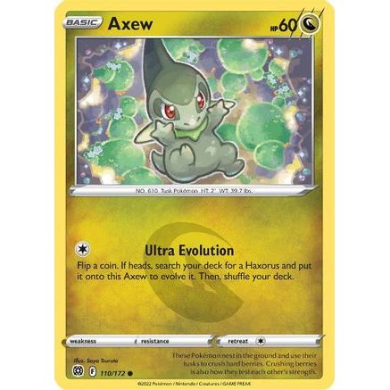 Axew 110/172 - SWSH09 Brilliant Stars Reverse Holofoil